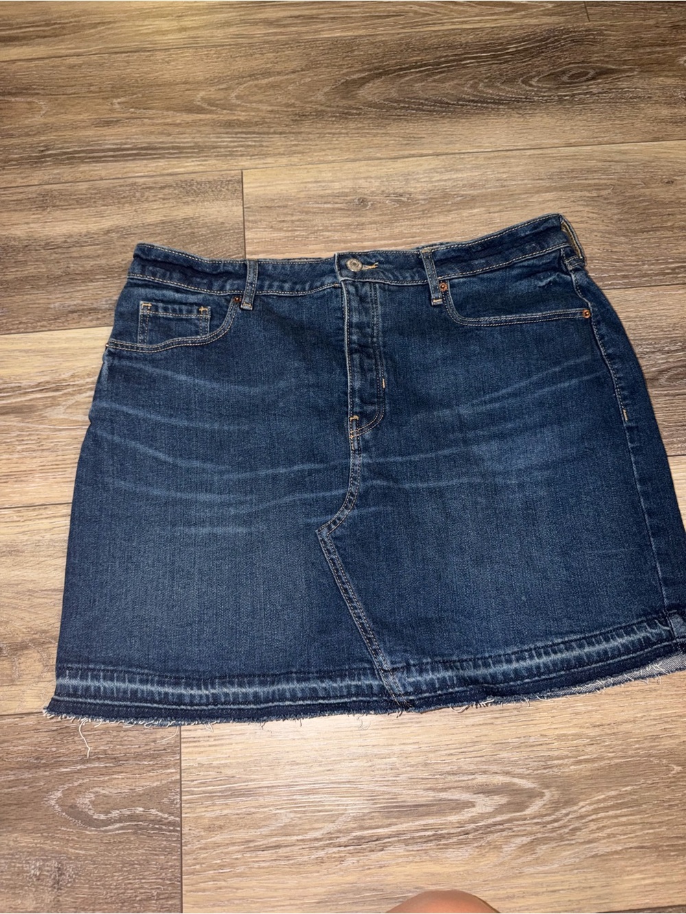 Old Navy Dark Blue Denim Mini Skirt